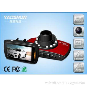 Night Vision HD 720P Dual Camera Car DVR H.264 With Cycle R